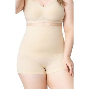 Shapermint Essentials High Waist Shaper Boyshorts in Beige 4X